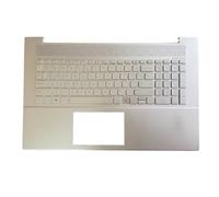 RTDPART Laptop PalmRest&Keyboard For HP Envy 17-CG0000 17T-CG000 17T-CG100 17M-CG0013DX 17M-CG1013DX L87983-001 AM2V2000230 9Z.NHBBC.101 with backlit United States US Silver New