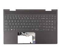 RTDPART Laptop PalmRest&Keyboard For HP Envy X360 15-EE0000 15-EE1000 15Z-EE000 15Z-EE100 15M-EE0013DX 15M-EE0023DX L93119-001 with backlit United States US Brown