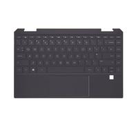 RTDPART Laptop PalmRest&Keyboard For HP Spectre x360 13-AW0000 L73748-031 with touchpad&backlit United Kingdom UK Brown New