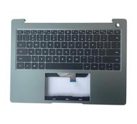 RTDPART Laptop PalmRest&keyboard For HUAWEI Matebook 14s 2023 HKF-X HKF-16 HKF-W76 Green Top Case With Backlit United States US Black Keyboard
