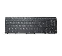 RTDPART Laptop Per-key RGB Backlight Keyboard For CLEVO P970 P970ED P970EF P970EN P970RC P970RD P970RF P970RN P979EF Norwegian NW Black With Black Frame 99% New