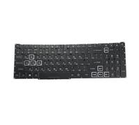 RTDPART Laptop RGB Backlit Keyboard For ACER Nitro 5 AN517-55-77XY NH.QG1EK.007 Russian RU Black Colourful Backlit New