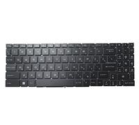 RTDPART Laptop Single Zone RGB Backlight Keyboard For MSI Pulse GL76-11U 11UCK 11UDK 11UEK Russian RU White Without Frame New
