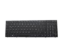 RTDPART Laptop Translucent Keyboard For CLEVO PC50DC PC50DC-D PC50DD2 PC50DD2-D PC50DF1 PC50DF1-D PC50DN2 PC50DN2-D PC51DC PC51DC-D PC51DD2 PC51DD2-D Latin America LA Black Frame