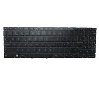 RTDPART Laptop White Monochrome Backlit Keyboard For MSI Bravo 17 C7V MS-158N MS-17LN Bravo 17 C7VE C7VF Spanish SP Black Without Frame New