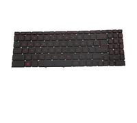 RTDPART Red Laptop Monochrome Backlit Keyboard For MSI GL76 M16 A11UC A11UD A11UX A12UC English US No Frame