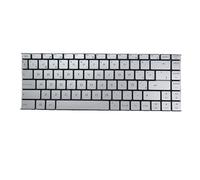 RTDPART Silver New Laptop White Backlit Keyboard For MSI Creator 15M A10 A10SE A10SD A10SET Spanish SP No Frame