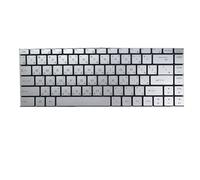 RTDPART Silver New Laptop White Backlit Keyboard For MSI GS65 Stealth Thin 8RE 8RF GS65 RTX 2080 MaxQ Traditional Chinese TW No Frame