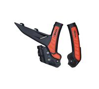 Rtech Frame Protection Black-Orange KTM XCF 250 2023-2024