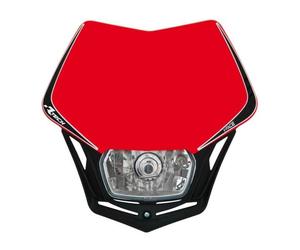 Rtech Headlight Mask V-Face Universal Cross Enduro Red Black