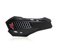 RTECH HP2 Hand Guards + Universal Handlebar Mounting Kit Black Dirt Bike Enduro