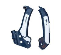 Rtech Frame Protectors Fit Husqvarna FC TC Ab23 FE TE Ab24 Blue/White