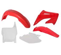 Rtech Plastic Kit Fits Honda CR 125 250 04-07 Red/White