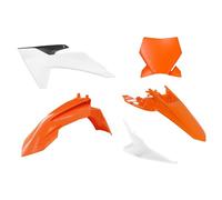 Rtech Plastic Kit Fits KTM SX 65 Ab24 GasGas MC 65 Orange/White