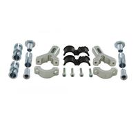 Rtech Solid Forged Alloy Universal Handguard Fitting Kit Black,Silver