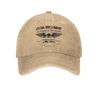 RTEFDVB Unisex 40K Hammer of The Emperor Astra Militarum Imperial Guard Print Hats Fashion Distressed Denim Baseball Cap Adjustable