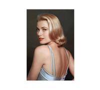 RTFDS American Actress Grace Kelly Poster Canvas Poster Bedroom Decor Sports Landscape Office Room Decor Gift Unframe-style 12x18inch(30x45cm)