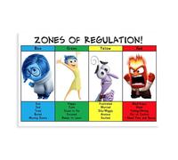 RTFDS Emotional Management Zones Of Regulation Educational Poster 12 Canvas Poster Bedroom Decor Landscape Office Room Decor Gift 08x12inch(20x30cm)