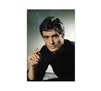 RTFDS French Male Actors Alain Delon Poster Canvas Poster Bedroom Decor Sports Landscape Office Room Decor Gift Unframe-style 12x18inch(30x45cm)