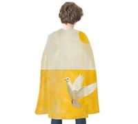 RTFGHJS A White Dove Flies By Halloween Cloak Christmas Cape Costume Accessory Cosplay Cloak for Parties Short Capes