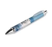 RTFGHJS Arctic Polar Bear Ballpoint Pens Retractable Ball Point Pens Smooth 0.5mm Medium Writing Pen Black Ink Pen for Men Women 1 PCS