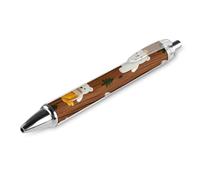 RTFGHJS Bear Honey Brown Ballpoint Pens Retractable Ball Point Pens Smooth 0.5mm Medium Writing Pen Black Ink Pen for Men Women 1 PCS