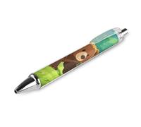 RTFGHJS Brown Bear Ballpoint Pens Retractable Ball Point Pens Smooth 0.5mm Medium Writing Pen Black Ink Pen for Men Women 1 PCS