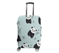 RTFGHJS Cartoon Panda Bear Luggage Cover Elastic Luggage Covers for Suitcase Travel Luggage Covers Anti-Scratch Washable Suitcase Sleeve Fits 19-32 Inch Luggage, white, Small