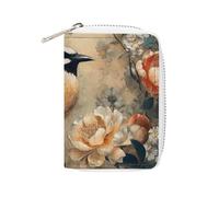 RTFGHJS Classical Pattern Flowers Credit Card Holder Wallet PU Leather Card Case Cards Protector Front Pocket Wallets