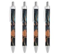 RTFGHJS Doberman Pinscher Ballpoint Pens Retractable Ball Point Pens Smooth 0.5mm Medium Writing Pen Black Ink Pen for Men Women 4 PCS