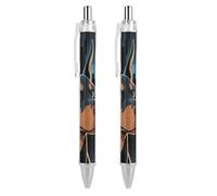 RTFGHJS Doberman Pinscher Ballpoint Pens Retractable Ball Point Pens Smooth 0.5mm Medium Writing Pen Black Ink Pen for Men Women 2 PCS
