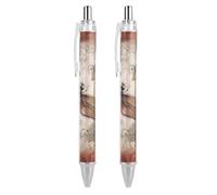 RTFGHJS Dragonfly Animal Ballpoint Pens Retractable Ball Point Pens Smooth 0.5mm Medium Writing Pen Black Ink Pen for Men Women 2 PCS