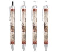 RTFGHJS Dragonfly Animal Ballpoint Pens Retractable Ball Point Pens Smooth 0.5mm Medium Writing Pen Black Ink Pen for Men Women 4 PCS