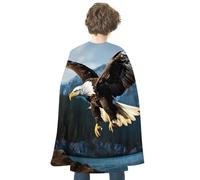 RTFGHJS Eagle at Hunting Halloween Cloak Christmas Cape Costume Accessory Cosplay Cloak for Parties Short Capes