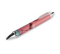 RTFGHJS Flamingo on Skateboard Ballpoint Pens Retractable Ball Point Pens Smooth 0.5mm Medium Writing Pen Black Ink Pen for Men Women 1 PCS