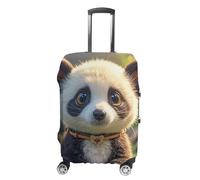 RTFGHJS Foolish Cute Animal Luggage Cover Elastic Luggage Covers for Suitcase Travel Luggage Covers Anti-Scratch Washable Suitcase Sleeve Fits 19-32 Inch Luggage, white, Small