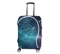RTFGHJS Formulas Shapes Theory Math Lesson Luggage Cover Elastic Luggage Covers for Suitcase Travel Luggage Covers Anti-Scratch Washable Suitcase Sleeve Fits 19-32 Inch Luggage, white, XL
