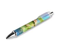 RTFGHJS Frog on Giant Lily Ballpoint Pens Retractable Ball Point Pens Smooth 0.5mm Medium Writing Pen Black Ink Pen for Men Women 1 PCS