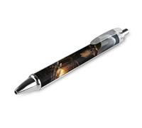 RTFGHJS Grim Reaper Ballpoint Pens Retractable Ball Point Pens Smooth 0.5mm Medium Writing Pen Black Ink Pen for Men Women 1 PCS