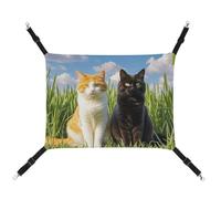 RTFGHJS Hanging Pet Hammock Cat Hammock for Cage Soft Breathable Cat on The Grass Pet Cage Bed with Metal Hooks Small Pets Resting Sleepy Pad for Cats Dogs Rabbits Other Small Animals