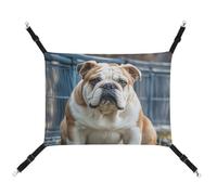 RTFGHJS Hanging Pet Hammock Cat Hammock for Cage Soft Breathable English Bulldogs Pet Cage Bed with Metal Hooks Small Pets Resting Sleepy Pad for Cats Dogs Rabbits Other Small Animals
