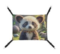 RTFGHJS Hanging Pet Hammock Cat Hammock for Cage Soft Breathable Foolish Cute Animal Pet Cage Bed with Metal Hooks Small Pets Resting Sleepy Pad for Cats Dogs Rabbits Other Small Animals