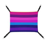 RTFGHJS Hanging Pet Hammock Cat Hammock for Cage Soft Breathable Pride Flag Vivid Color Pet Cage Bed with Metal Hooks Small Pets Resting Sleepy Pad for Cats Dogs Rabbits Other Small Animals