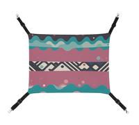 RTFGHJS Hanging Pet Hammock Cat Hammock for Cage Soft Breathable Wavy Lines and Dots Pet Cage Bed with Metal Hooks Small Pets Resting Sleepy Pad for Cats Dogs Rabbits Other Small Animals