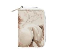 RTFGHJS Horse Image Credit Card Holder Wallet PU Leather Card Case Cards Protector Front Pocket Wallets