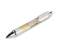 RTFGHJS Hummingbird Orange Flower Ballpoint Pens Retractable Ball Point Pens Smooth 0.5mm Medium Writing Pen Black Ink Pen for Men Women 1 PCS