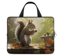 RTFGHJS Laptop Sleeve with Handle Squirrel Eats Nuts Laptop Sleeve Bag Ultra-Thin Computer Bag Cover for 12-17 Inch