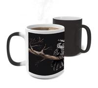 RTFGHJS Late Night Owl Color Changing Mugs Heat Sensitive Magic Mug 11 Oz Coffee Cup for Office, Ceramic Novelty Tea Mug with Handle for Home, Creative Gifts, Birthday, Anniversary