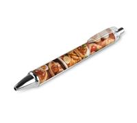 RTFGHJS Lots of Tasty Food Ballpoint Pens Retractable Ball Point Pens Smooth 0.5mm Medium Writing Pen Black Ink Pen for Men Women 1 PCS