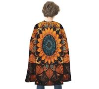 RTFGHJS Mandala Halloween Cloak Christmas Cape Costume Accessory Cosplay Cloak for Parties Short Capes, Mandala, One Size